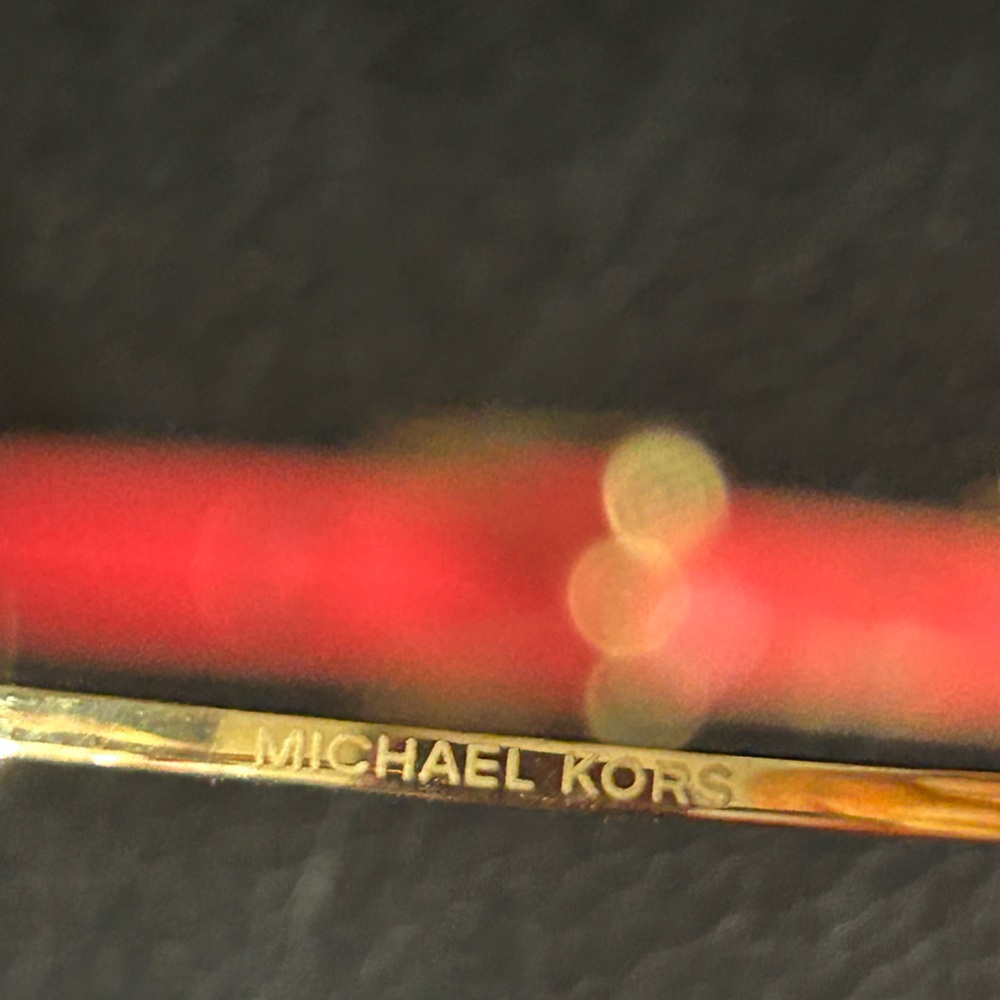 Michael Kors Pink Enamel and Gold Buckle Design Bracelet - Picture 16 of 16